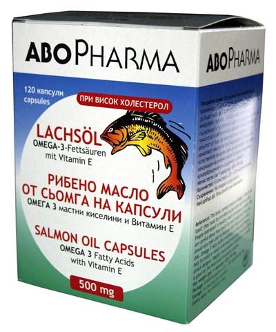 Abopharma / Абофарма Рибено масло от сьомга 500мг. 120капс.