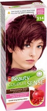 MM Beauty Colour Sense / ММ Бюти фито боя за коса без амоняк S14 дълбоко черешово червено 