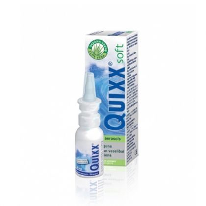 Quixx Soft / Куикс Софт вода от океана с алое вера ежедневна промивка за нос 30мл.