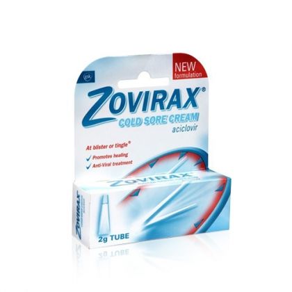 Zovirax / Зовиракс за ускоряване на лечението на начален и рецидивиращ херпес 2g 