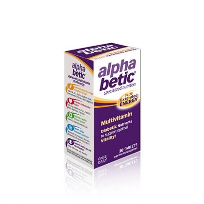 Alpha Betic Plus / Алфа Бетик мултивитамини за диабетици с удължено енергизиращо действие 30табл