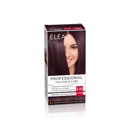 ELEA Professional Colour & Care / Елеа боя за коса № 3.22 Патладжан