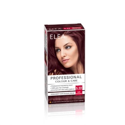 ELEA Professional Colour & Care / Елеа боя за коса № 5.22 Тъмен махагон