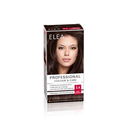 ELEA Professional Colour & Care / Елеа боя за коса № 3.4 Тъмен кестен