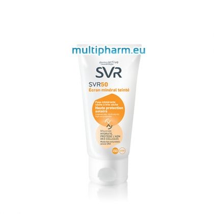 SVR 50 ECRAN PS / Оцветен Слънцезащитен крем за нетолерантна кожа SPF50 50мл.