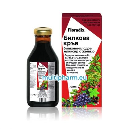 Floradix / Билкова кръв за подкрепа на имунната система и сърцето 250ml