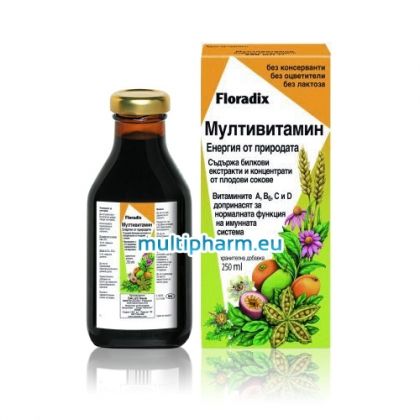 Floradix / Мултивитамин – ежедневен тонизиращ еликсир 250ml