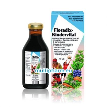 Floradix / Киндервитал мултивитаминен еликсир за деца 250ml