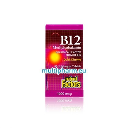 Natural Factors B12 / Метилкобаламин витамин B12 90табл