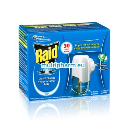 Raid Liquid / Райд Електрически изпарител с ламиниран пълнител срещу комари