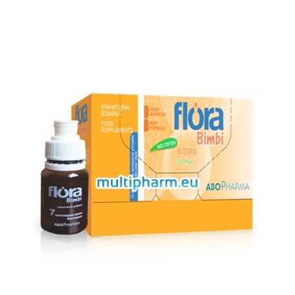 AboPharma Flora 7 Bimbi / Флора 7 Бимби Пробиотици за деца – течна формула 6 флакона