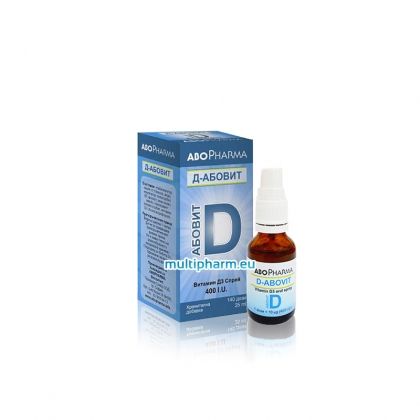 AboPharma / АбоФарма Д-Абовит Витамин D3 спрей 400 I.U. 25мл 140дози
