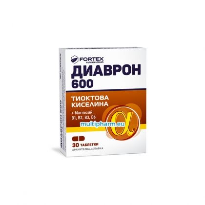 Fortex / Диаврон 600 хранителна добавка за диабетици 30табл