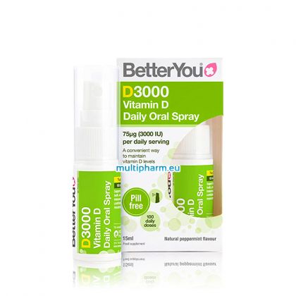 BetterYou D3000 / Д3000 Витамин D орален спрей 15ml за 100 дни