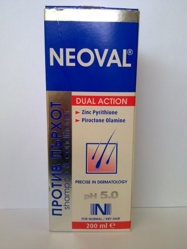 Neoval / Неовал Шампоан против пърхот и себорея за нормална и суха коса 125мл.