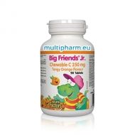 Big Friends Jr. / Витамин C за деца 90 дъвчащи таблетки с вкус на портокал