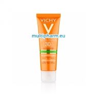 Vichy Ideal Soleil / Виши Слънцезащитен матиращ и коригиращ крем SPF30 за кожа с несъвършенства 50ml